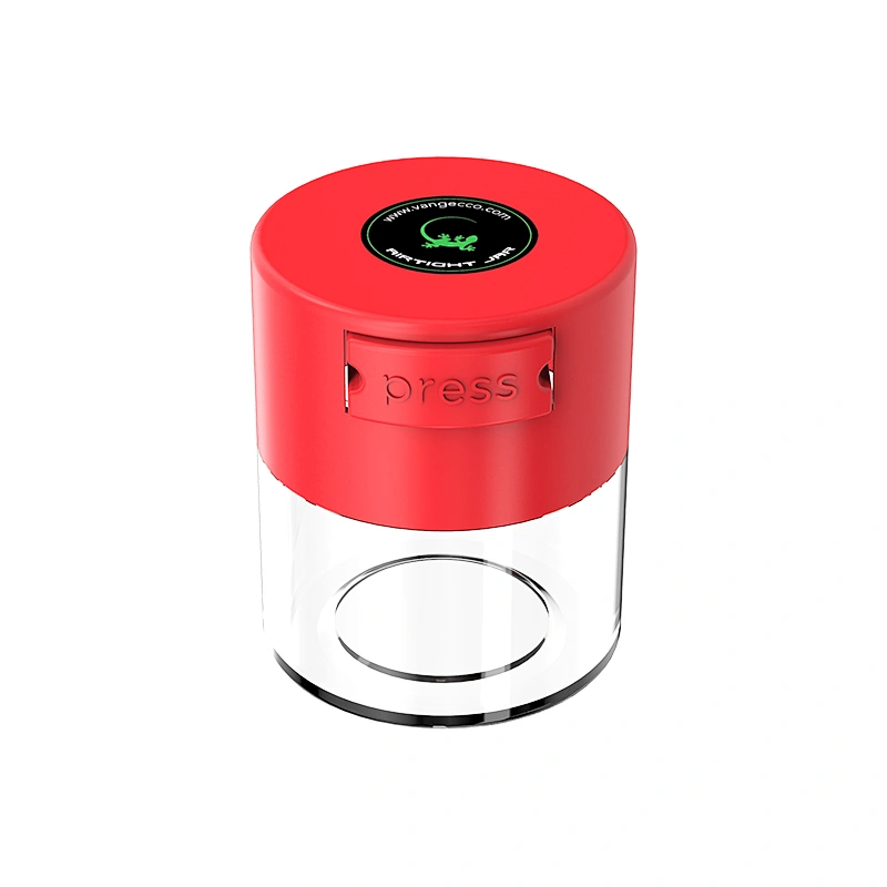High quality 120ml Plastic Vacuum Jar Dry Food Herb Coffee Storage Container