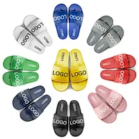 Greatshoe china slipper factory customized logo outdoor unisex custom made pvc blank custom sandal