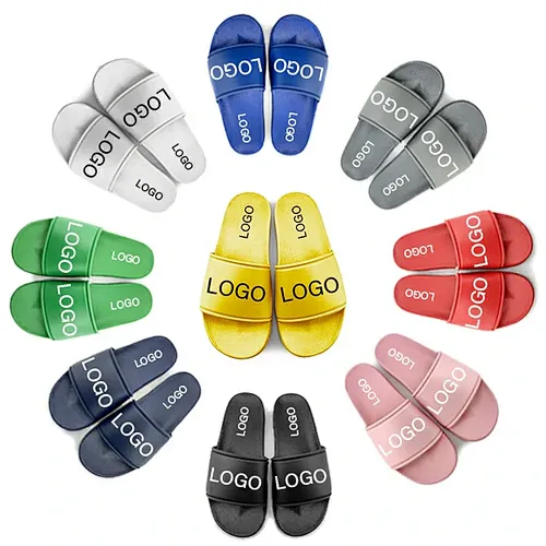 Greatshoe china slipper factory customized logo outdoor unisex custom made pvc blank custom sandal