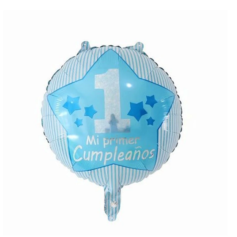 18inch Baby Shower Round Foil Balloons Princess Boy or Girl Birthday Party Decor golobs Supplies baby 1st Helium balloon