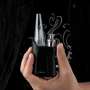 Top Airflow Glass Bubbler Dab Rigs Wax Concentrate Vaping Device