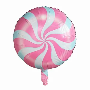 18'' Sweet Candy Lollipop Swirls Peppermint helium Balloons Candy land Party Wedding Party Decor prop Foil Balloon