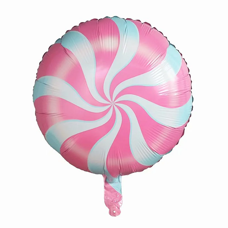 18'' Sweet Candy Lollipop Swirls Peppermint helium Balloons Candy land Party Wedding Party Decor prop Foil Balloon