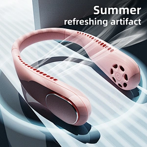 2021 Mini USB Portable Fan Neck With Rechargeable Battery Ultra quiet wind Wearable Fan handheld Air Cooler fans