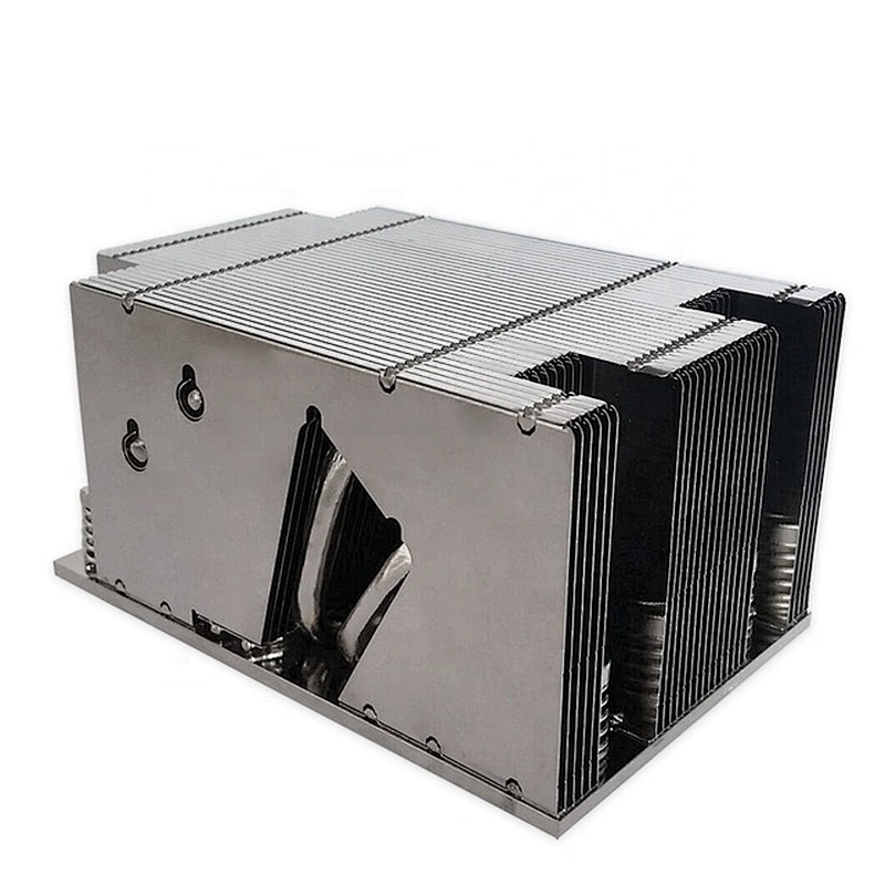 EPYC SP3 TR4 server 2U CPU cooler with 4 heatpipes industrial computer copper heat sink