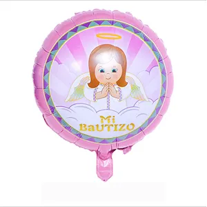 Hot sale 18 inch Baby Boy It's a Girl Foil balloons Round shape helium globos for baby shower birthday party decoration