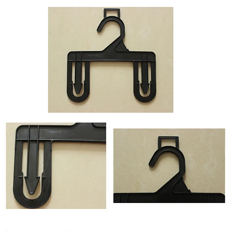4021 kids Briefs hanger black short plastic hanger for wet clothes pants