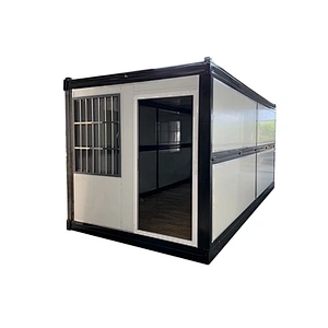 Contenedor plegable casa prefabricada envío modular oficina edificio de acero oficina café bajo costo China fácil montaje hogar