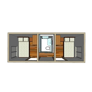 China Kitset modular móvil prefabricado Fabricado casas flotantes de contenedores de envío