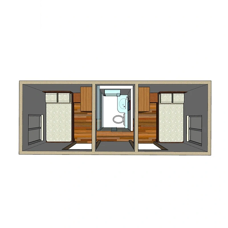 China Kitset modular móvil prefabricado Fabricado casas flotantes de contenedores de envío