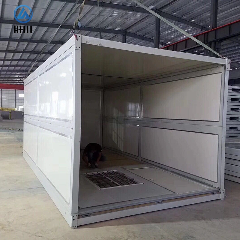Contenedor plegable casa prefabricada envío modular oficina edificio de acero oficina café bajo costo China fácil montaje hogar