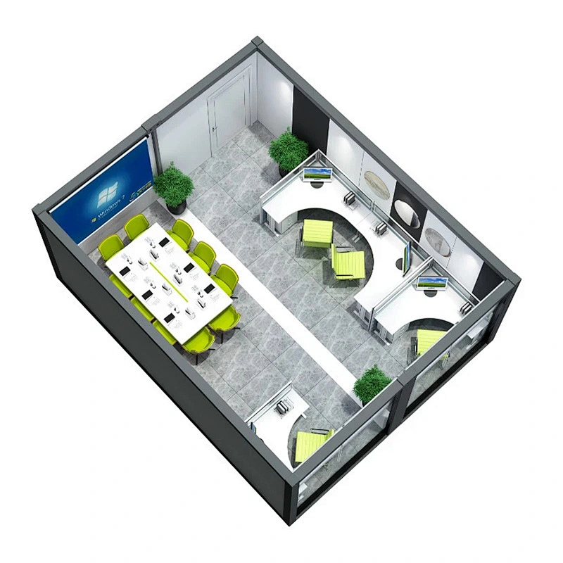 Casa contenedor plegable modular prefabricada de precio competitivo para vivir