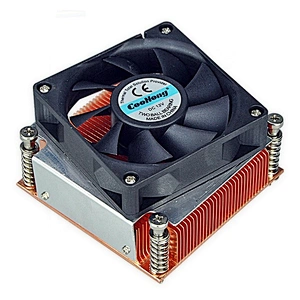 LGA775 pure copper skiving heatsink with fan sold directly at the Dongguan factory