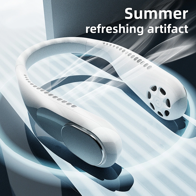 2021 Mini USB Portable Fan Neck With Rechargeable Battery Ultra quiet wind Wearable Fan handheld Air Cooler fans