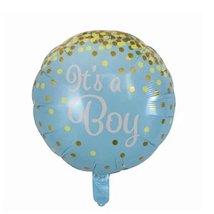 18inch Baby Shower Round Foil Balloons Princess Boy or Girl Birthday Party Decor golobs Supplies baby 1st Helium balloon