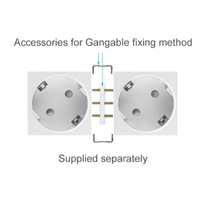 Sinoamigo F6-DS/Schuko Socket 45°, Gangable