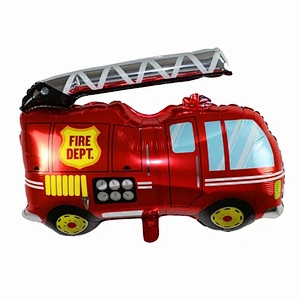 New Car Balloons Train Aluminum Balloon Tank Police Car Fire Engine Ambulance School Bus Vehicle Aluminum Foil Balloon For Party Decoration