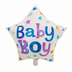 Hot sale 18 inch Baby Boy It's a Girl Foil balloons Round shape helium globos for baby shower birthday party decoration