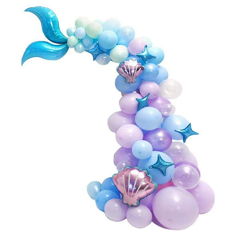 Amazon 87pcs balloon kit arch set mermaid high quality latex balloon combo set wedding party birthday balloon