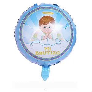 Hot sale 18 inch Baby Boy It's a Girl Foil balloons Round shape helium globos for baby shower birthday party decoration