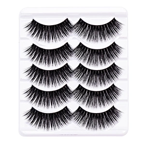 5Pairs Silk Factory Top Quality Eyelash Vending Machione Reusable 30Times Wholesale Eyelashes 3D Faux Mink Cheapest Coo Lash Kit