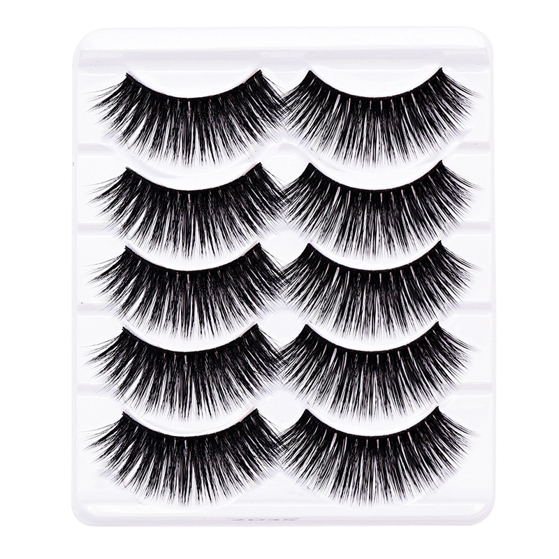 5Pairs Silk Factory Top Quality Eyelash Vending Machione Reusable 30Times Wholesale Eyelashes 3D Faux Mink Cheapest Coo Lash Kit