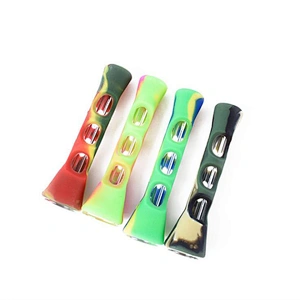 Tobacco pipes Small Bell Mouth Shaped bag Glass Bongs Hand Pipe Portable Mini Cigarettes Holder Smoking Accessories