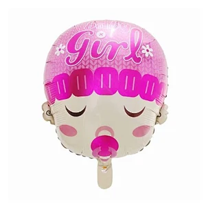 Angel Baby Shower Foil Balloons Boys Girls Birthday Party Newborn Kids Party Decoration Air Globos Blue Pink Mix Baloes Supplies