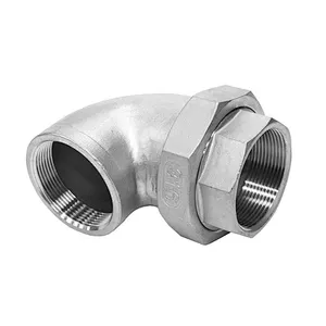 150lbs stainless steel elbow union conical joint male female thread