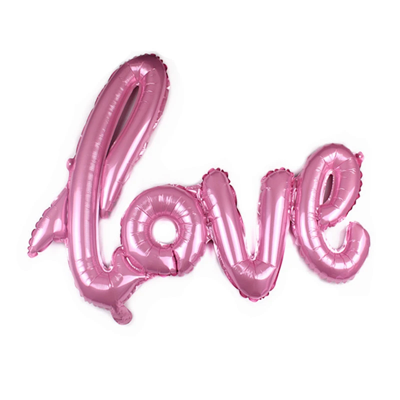 Helium Aluminium Advertising Gold LOVE Letter Foil Balloon for Wedding decoration