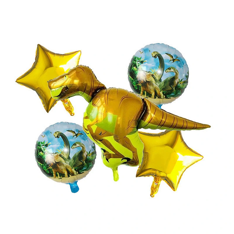 Large Dinosaur Foil Balloons Boys Animal Balloons Set Children Dinosaur Theme Birthday Party Decoration