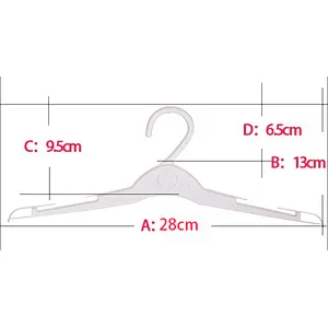 3102 white plastic children hanger ( 3102-28cm) for top
