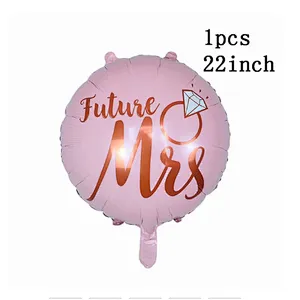 1set Diamond Ring Foil Balloon 22inch Rose Gold Bride to Be Balloon Letter Balloon Bridal Shower Wedding Engagement Decoration