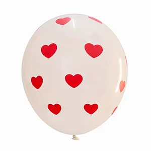 New Design 12 Inch Latex Balloons Little Heart Pattern Latex Balloons Valentines Day Balloons