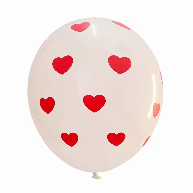 New Design 12 Inch Latex Balloons Little Heart Pattern Latex Balloons Valentines Day Balloons