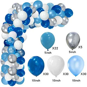 Blue Balloons Garland Arch Kit Set For Baby Shower Globos Birthday Party Wedding Decoration Balloons