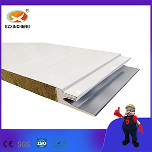 Wholesale Insulation Core Structural Insulated Used Freezer Room PU Sealing Rock Wool Sandwich Panel with Cheap Price
