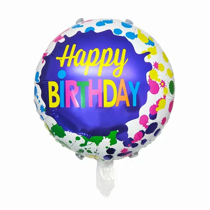 Hot Selling 18 Inch Happy Birthday Foil Balloons Helium Balloons For Kids Party Decorations
