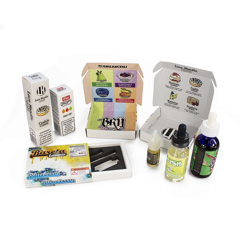 4x15ml plane paper package box matt lamination and customized printing