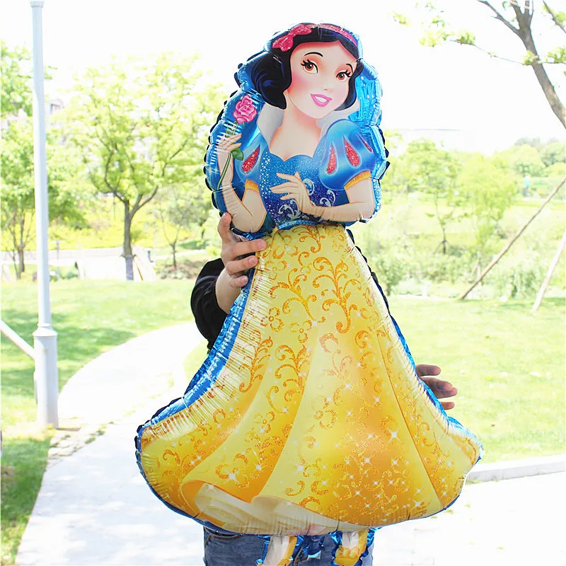 Princess Doll Frozen Helium White snow Foil Cartoon Princess Balloon for Party Birthday Wedding Decoration