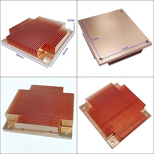 Factory direct sale and customizable copper material heatsink