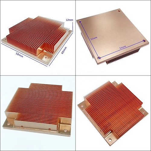 Factory direct sale and customizable copper material heatsink