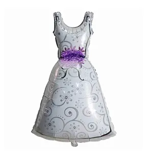 Large Size Groom Bride Wedding Dress Foil Helium Balloons Valentine's Day Wedding Engagement Party Decoration Supplies