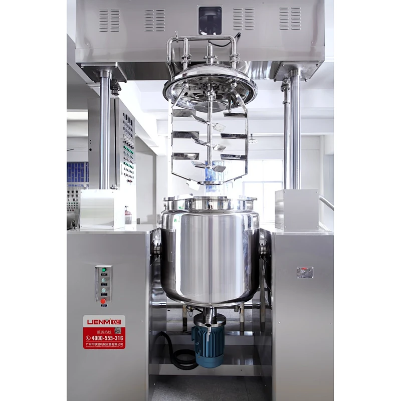 Intelligent PLC Control Cosmetic Vacuum Homogenizer Mixer Emulsifier