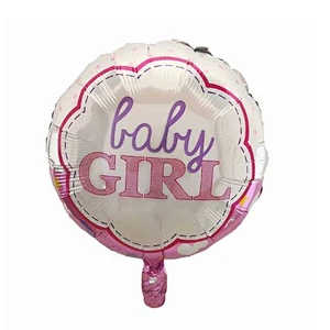 18inch Baby Shower Round Foil Balloons Princess Boy or Girl Birthday Party Decor golobs Supplies baby 1st Helium balloon