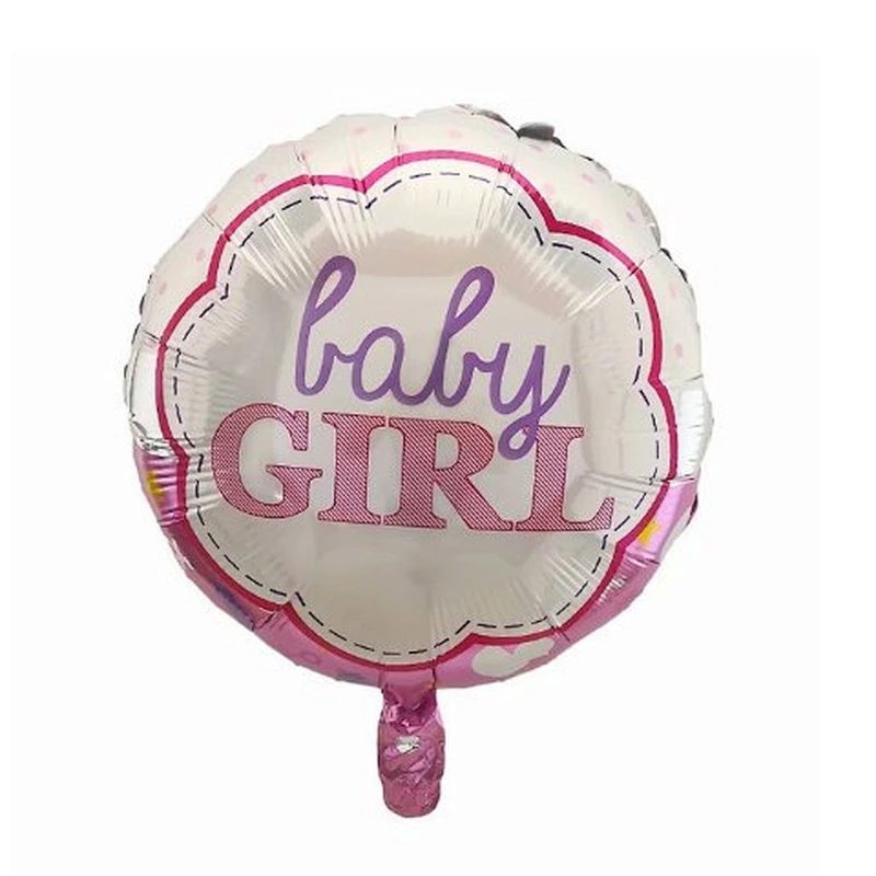 18inch Baby Shower Round Foil Balloons Princess Boy or Girl Birthday Party Decor golobs Supplies baby 1st Helium balloon
