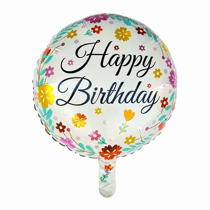 Hot Selling 18 Inch Happy Birthday Foil Balloons Helium Balloons For Kids Party Decorations