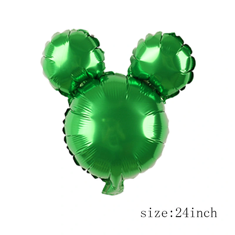 24 Inch Mickey Mouse Cartoon Head Foil Balloon Inflatable Balloons For Cartoon Theme Birthday Party Decoration Toys Gifts