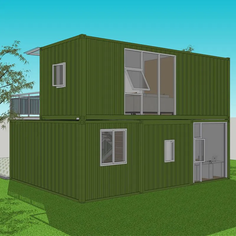 Campamento prefabricado ignífugo de la casa del envase del paquete plano del panel sándwich de los 40 pies de la alta calidad de GZXINCHENG