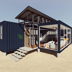 Casa contenedor asequible prefabricada de estructura de acero ligero